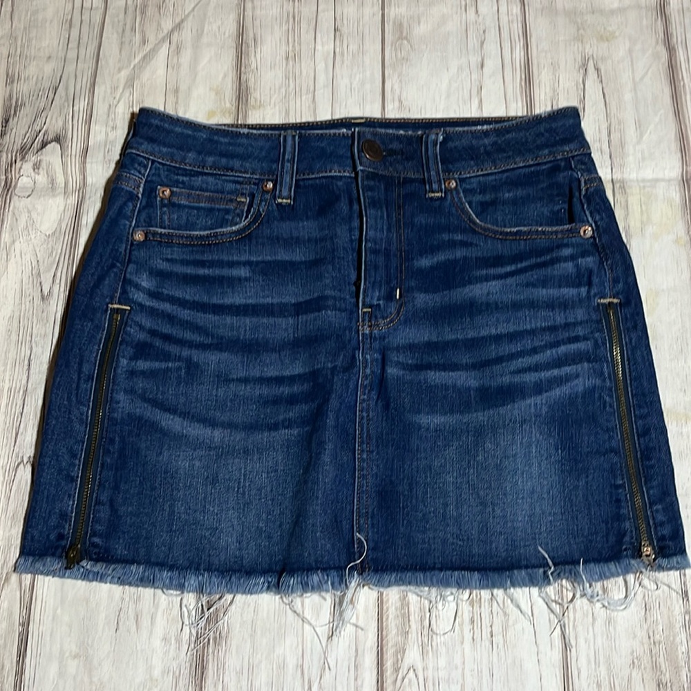 American Eagle Hi-Rise Denim Mini Skirt